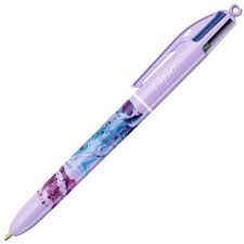 BOLIGRAFO BIC 4 COLORES BOTANICAL AZUL