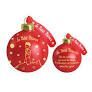 BOLA CRISTAL NAVIDAD ROJA EL PRINCIPITO ENESCO