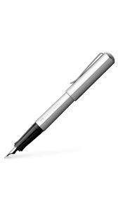 PLUMA FABER CASTELL HEXO PLATEADO (M)