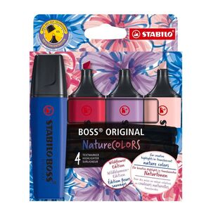 MARCADOR STABILO BOSS NATURECOLORS WILDFLOWERS 4 COLORES