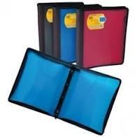 CARPETA A/4 4A 25MM C/CREMALLERA AZUL FOLDERMATE