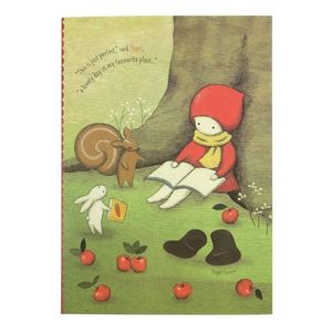 LIBRETA A/4 GRAPA POPPI LOVES READING OUT