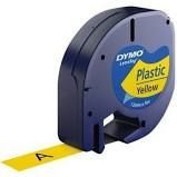 CINTA DYMO LETRATAG 12MMX4MTS PLASTICO AMARILLO