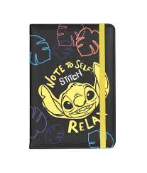 LIBRETA ACOLCHADA A/5 C/GOMA STITCH BLACK RELAX COOLPACK