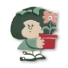 LLAVERO METACRILATO MAFALDA FLOR FUNKY GIFT