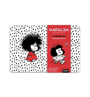 SET 4 MANTELES INDIVIDUALES MAFALDA DESPEINADA FUNKY GIFT