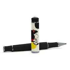 BOLIGRAFO ROLLER MAFALDA BLANCO LUNARES PREMIUM PAPER
