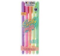 ROLLER GEL 5 COLORES SILKY PASTEL MOOVING