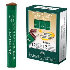 MINAS FABER CASTELL 0,5HB POLY BRASIL
