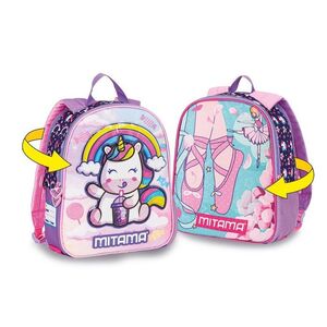 MOCHILA INFANTIL SPINNY DOBLE CARA UNICORNIO BALLET