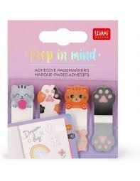 MARCAPAGINAS ADHESIVOS KEPP IN MIND KITTY LEGAMI