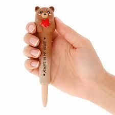 BOLIGRAFO GEL SQUEEZIES TEDDY BEAR LOVE LEGAMI