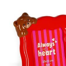 MARCO DE FOTOS CERAMICA TEDDY BEAR LOVE LEGAMI