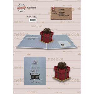 POSTAL 3D ORIGAMI REGALOS ANEKKE