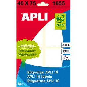 ETIQUETAS APLI 40X75