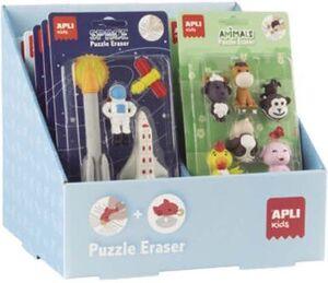 BLISTER GOMAS DE BORRAR PUZZLE ESPACIO APLI KIDS