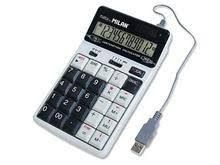 CALCULADORA 12 DIGITOS 2 USB MILAN