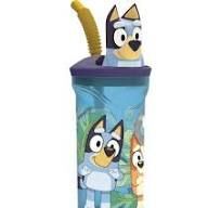 VASO FIGURA 3D 360ML BLUEY SAFTA