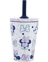 STOR VASO TERMICO ACERO INOX PAJITA SILICONA 360ML MINNIE FACES