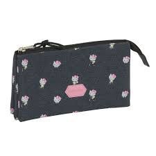 PORTATODO TRIPLE HELLO KITTY HAPPINESS 20 SAFTA