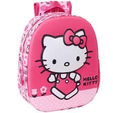 MOCHILA 3D GUARDERIA 33CMS HELLO KITTY SAFTA