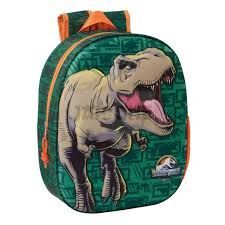 MOCHILA GUARDERIA 3D JURASSIC WORDL SAFTA