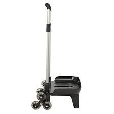 CARRO PORTAMOCHILAS PLEGABLE TRIPLE RUEDA NEGRO SAFTA
