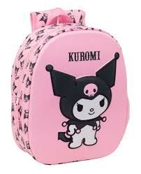 MOCHILA 3D GUARDERIA 33CMS KUROMI SAFTA