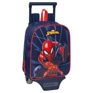 MOCHILA GUARDERIA C/CARRO SPIDERMAN SAFTA