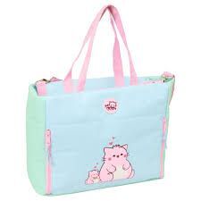 BOLSO C/BOLSILLO PORTATIL 14 PEMBE THE PINK CAT SAFTA