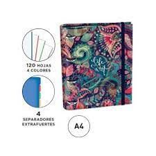 CARPETA RINGBOOK A/4 4A 30MM PAISLEY 23 SENFORT