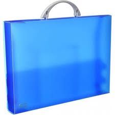 MALETIN PORTADOCUMENTOS POLIPROPILENO AZUL GRAFOPLAS