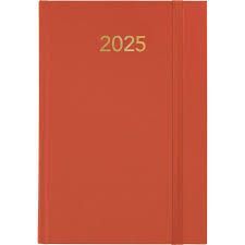 AGENDA 2025 D/P 145X210 C/GOMA FLORENCIA NARANJA GRAFOPLAS