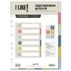 SEPARADORES A4 12 POSICIONES POLIPRO ILIKE3 GRAFOPLAS
