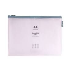 BOLSA ZIPPER BAG A4 EVA MATE ROSA SOFT GRAFOPLAS