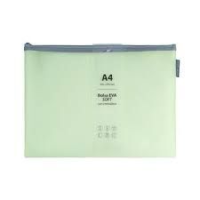 BOLSA ZIPPER BAG A4 EVA MATE MINT SOFT GRAFOPLAS