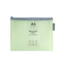 BOLSA ZIPPER BAG A5 EVA MATE MINT SOFT GRAFOPLAS