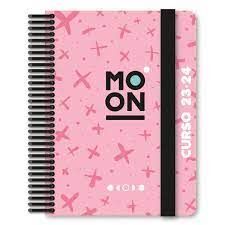 AGENDA ESCOLAR 23/24 A/6 D/P MOON ROSA GRAFOPLAS