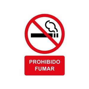 ETIQUETA PROHIBIDO FUMAR (2) 120X180 APLI