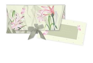 SOBRE REGALO LAZO + TARJETON FLORES