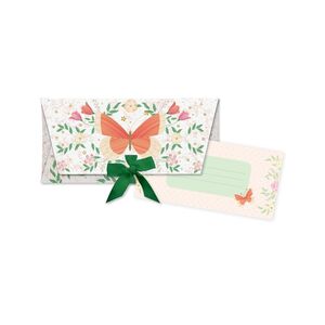 SOBRE REGALO LAZO + TARJETON MARIPOSA ARGUVAL