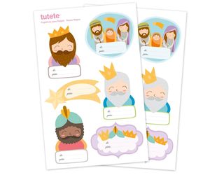 ETIQUETA REGALO PERSONALIZABLE REYES MAGOS ARGUVAL