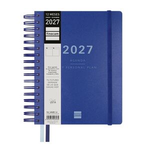 AGENDA 2027 ESPIRAL TEMPUS A5 D/P AZUL FINOCAM