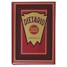 DIETARIO MYRGA 1/8 LUMEN TELA ROJO 2025