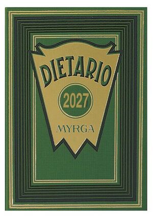 DIETARIO 2027 1/8 D/P VERDE MYRGA