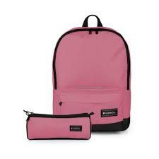 MOCHILA ESCOLAR + PORTATODO GLOBAL CORAL GABOL