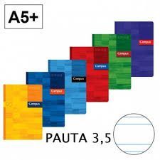 LIBRETA A/5+ 2 RAYAS 3,5 48HJS 90GRS CAMPUS