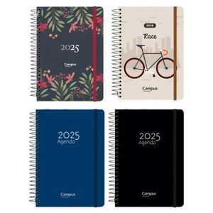 AGENDA 2025 D/P 120X169 POLIPRO ESPIRAL GRAPHIC CAMPUS