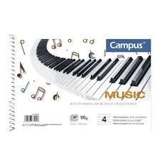 BLOC 1/4 MUSICA 4 PENTAGRAMAS CAMPUS