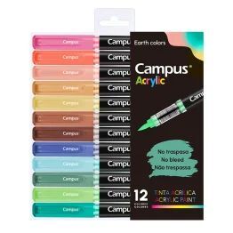 ROTULADOR ACRYLIC PUNTA PINCEL MARRON/C CAMPUS